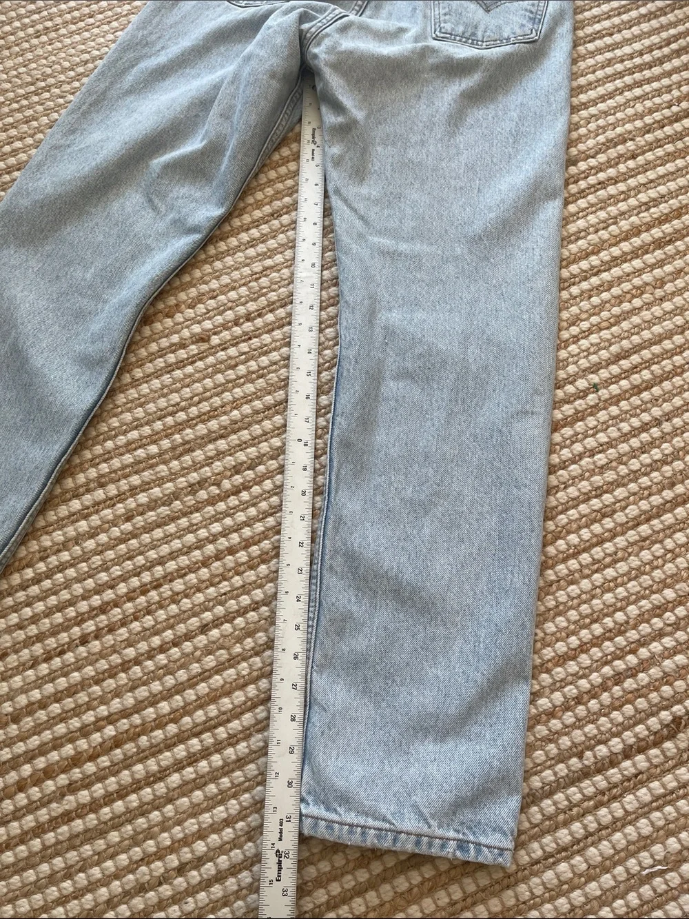 Levi’s Orange Tab 505 Light-wash 1990’s 100% Cotton Denim Jeans 34X32